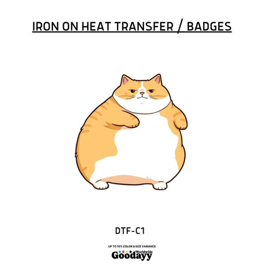 Iron On Heat Transfer Badges (DTF-C1)