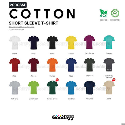 Custom 200GSM Cotton Short Sleeve T-shirt 04