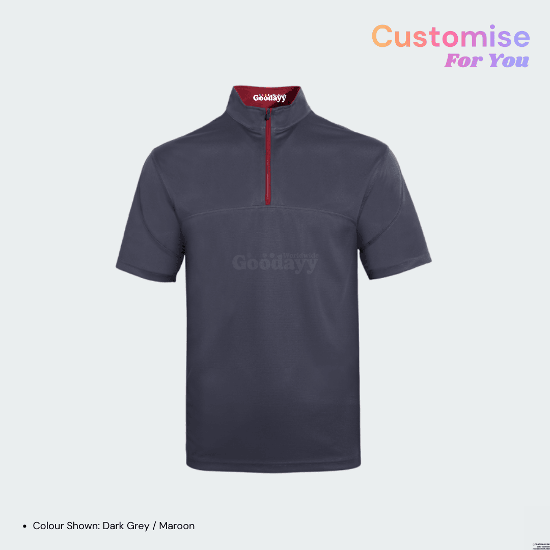 Custom Dri-fit Short Sleeve Zip Polo 11