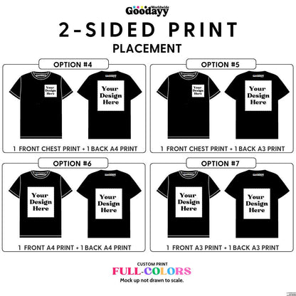 Custom DTF Printed 200GSM Cotton Short Sleeve T-shirt