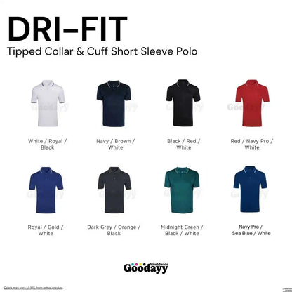 Custom Dri-fit Tipped Collar & Cuff Short Sleeve Polo 04