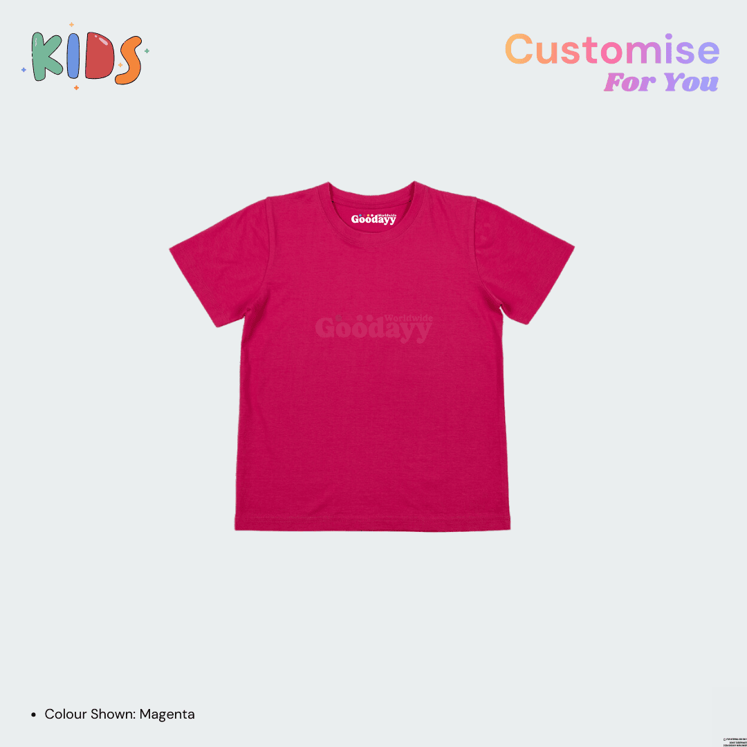 Custom Kids Cotton Short Sleeve T-shirt 02