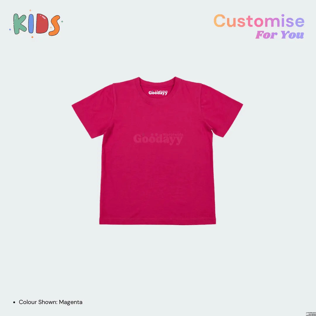 Custom Kids Cotton Short Sleeve T-shirt 02