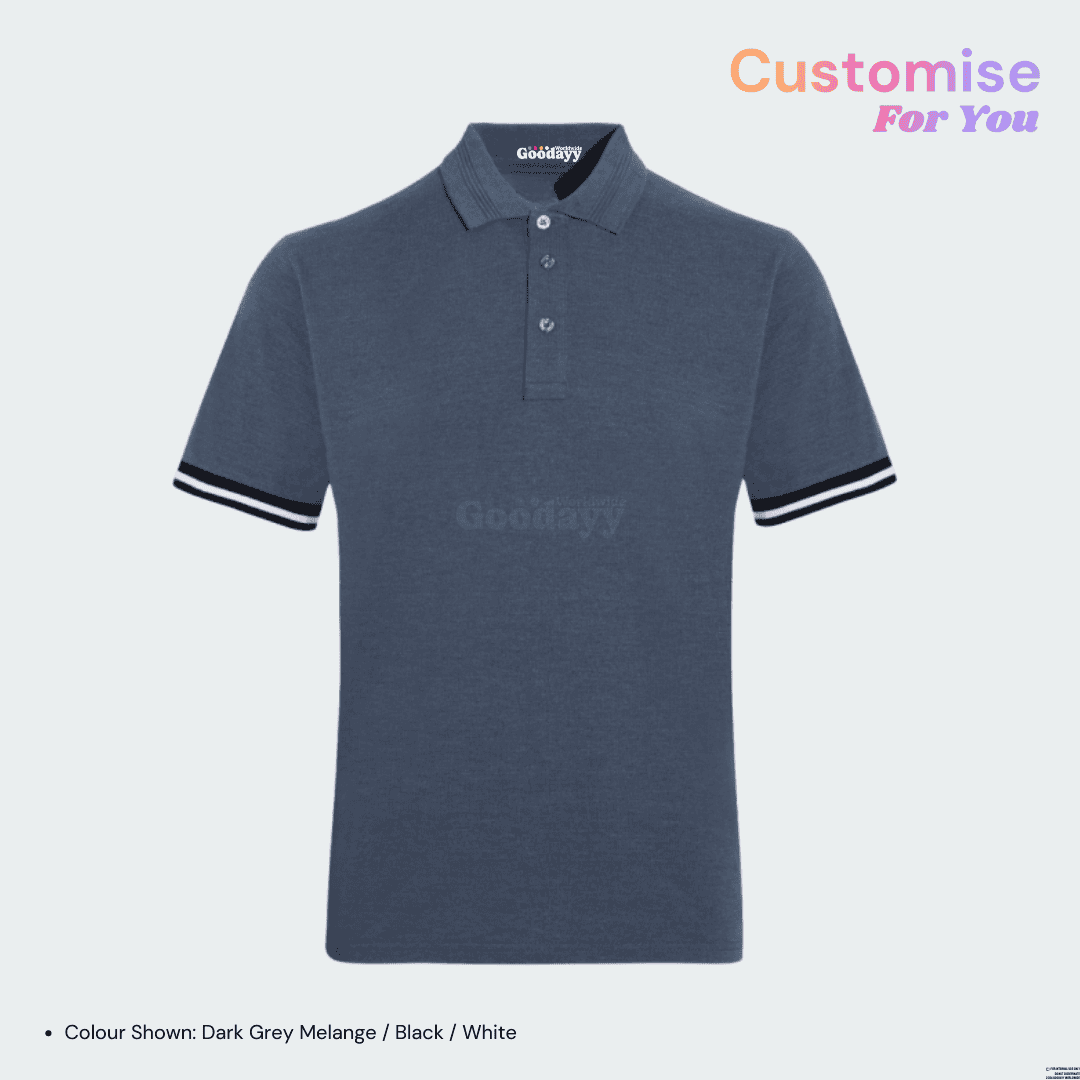 Custom CVC Tipped Cuff Short Sleeve Polo 15