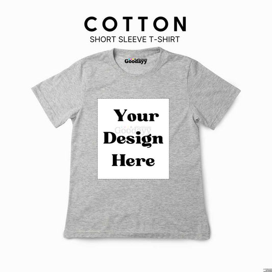 Custom DTF Printed Cotton Short Sleeve T-shirt