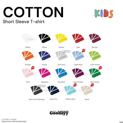 Custom Kids Cotton Short Sleeve T-shirt 02