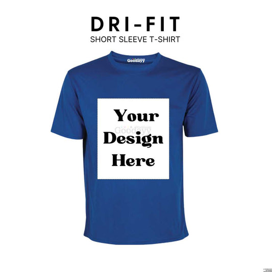 Custom DTF Printed Dri-fit Short Sleeve T-shirt